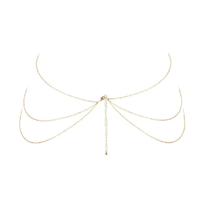 BIJOUX - MAGNIFIQUE CHAÎNES MÉTALLIQUES POUR LE CORPS 8 OR