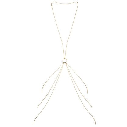 BIJOUX - MAGNIFIQUE CHAÎNES MÉTALLIQUES POUR LE CORPS 8 OR
